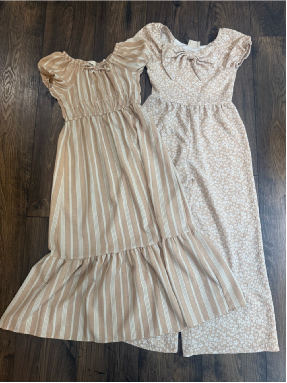 Girl’s Jumper Dress Lot Size 8 Neutral - Picture 2 of 5